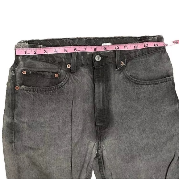 Vtg Men's 505 Levi's Black Jeans Sz 32 x 32 Made In 1998 Broken in to perfection - Picture 14 of 16